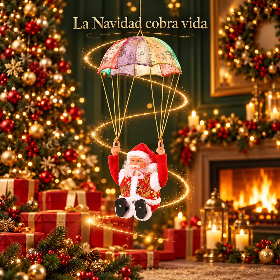 GiraNoel Papa Noel Paracaidas