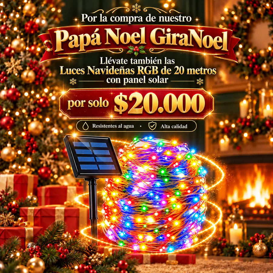 GiraNoel Papa Noel Paracaidas